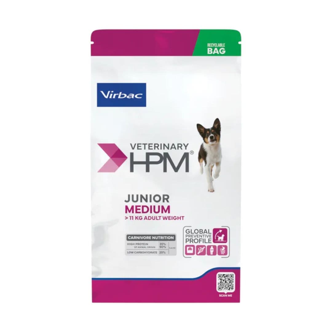 Croquettes Virbac HPM Junior Special Medium pour chien