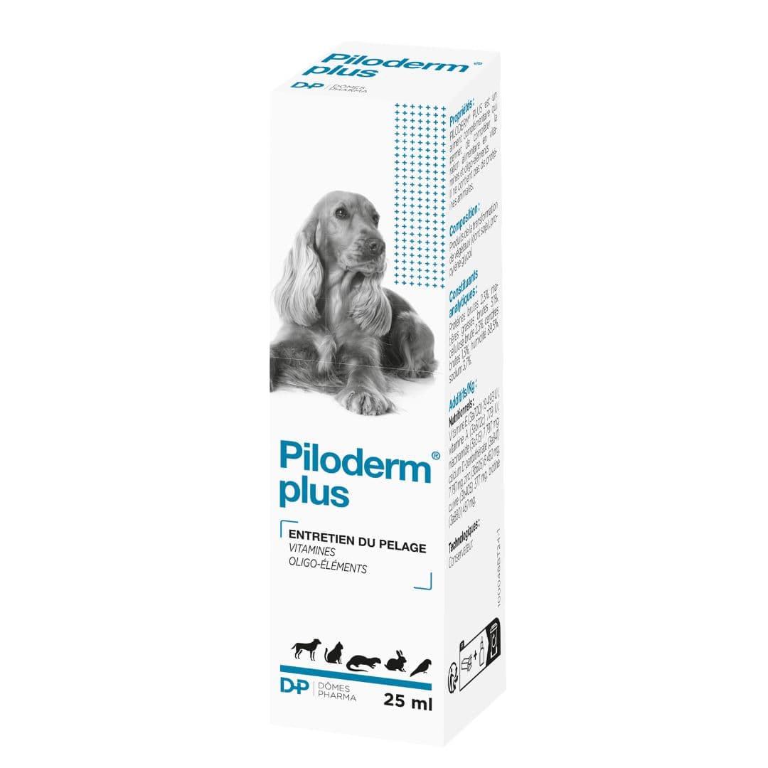 Piloderm Plus entretien du pelage pour chien et chat