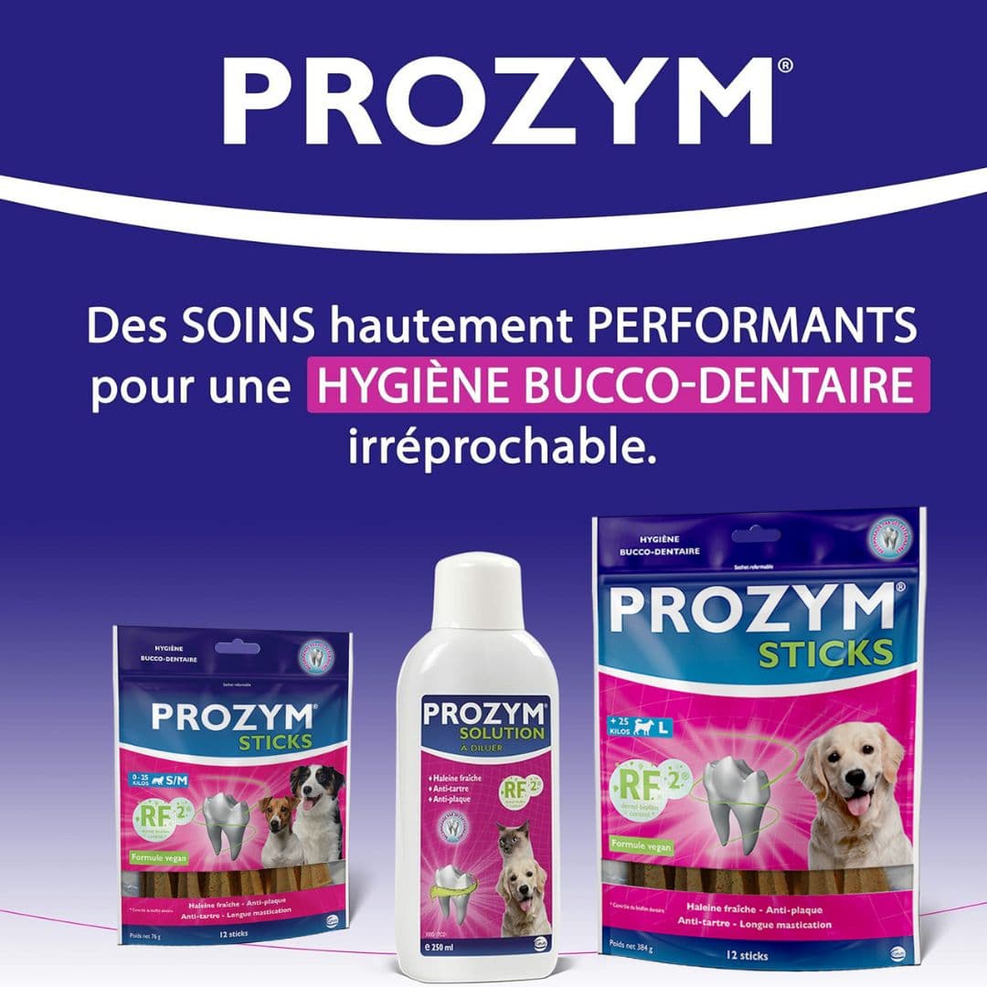 Soin dentaire Prozym RF2 pour chiens et chats