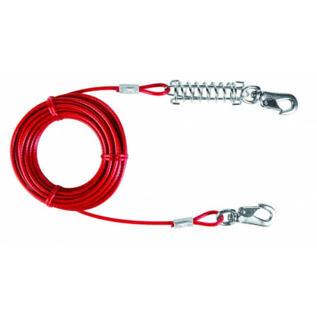 Chaîne d'attache rouge Trixie pour chiens