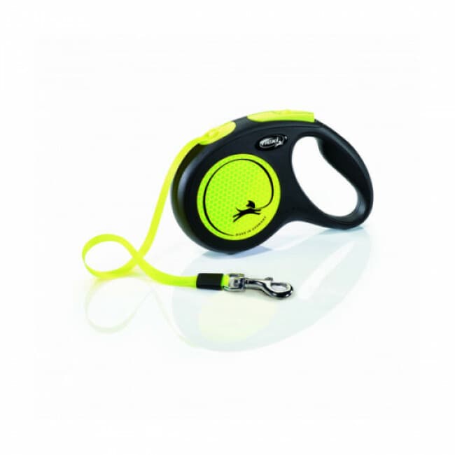 Laisse à enrouleur New Neon Sangle Flexi