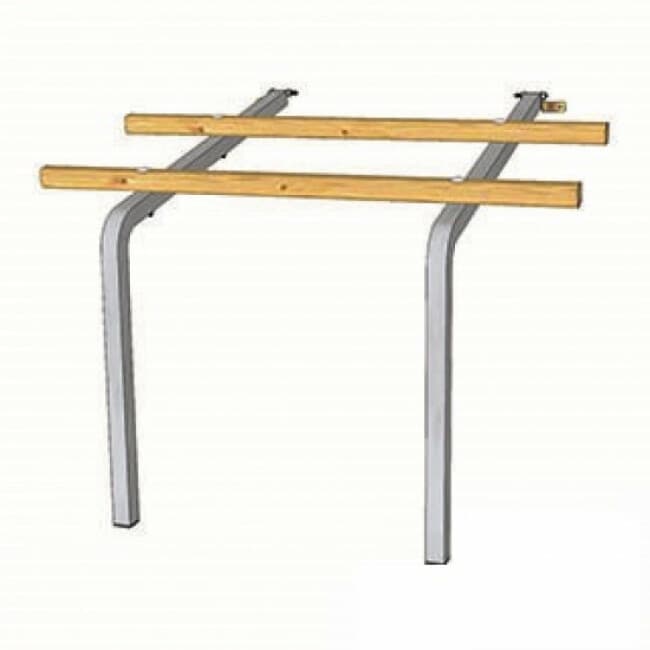 Perchoir en bois et acier pour poulailler