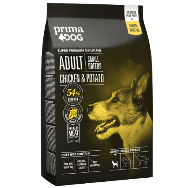 PrimaDog Mini Adult au poulet pour chien de petite race