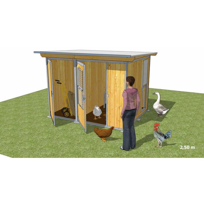 Poulailler Pro Plus bois et métal