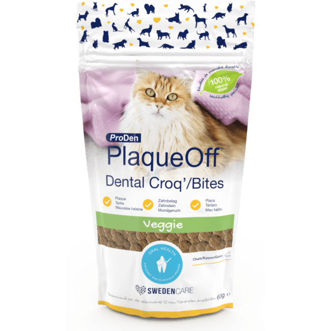 Soin dentaire PlaqueOff ProDen Dental Croq pour chats