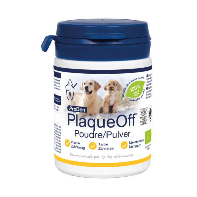 Soin dentaire PlaqueOff Proden en poudre pour chien et chat
