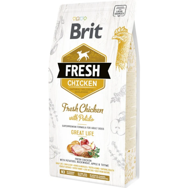 Brit Fresh poulet frais et pomme de terre pour chien adulte