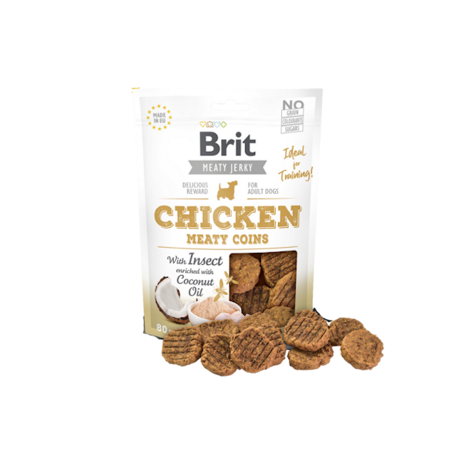 Brit Jerky - friandises au poulet et aux insectes pour chien