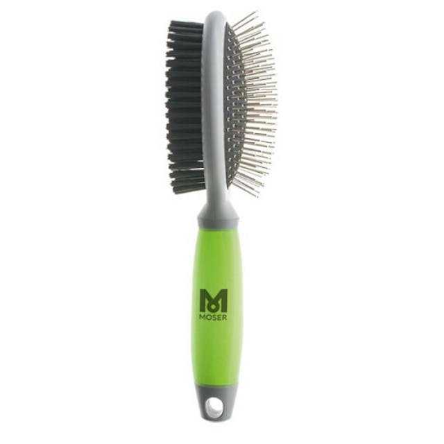 Brosse 2 en 1 double-face Moser pour chien et chat