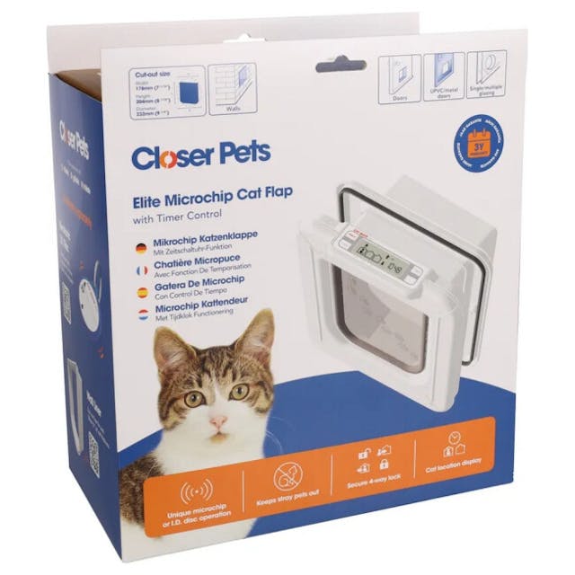 Chatière électronique 4 voies à micropuce Cat Mate Elite 355 pour chat