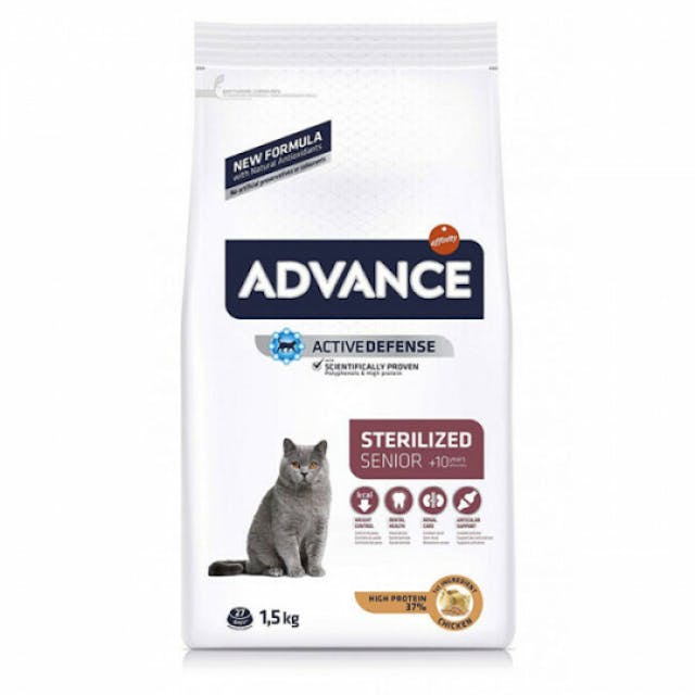 Croquettes Advance pour chats Sterilised +10 ans