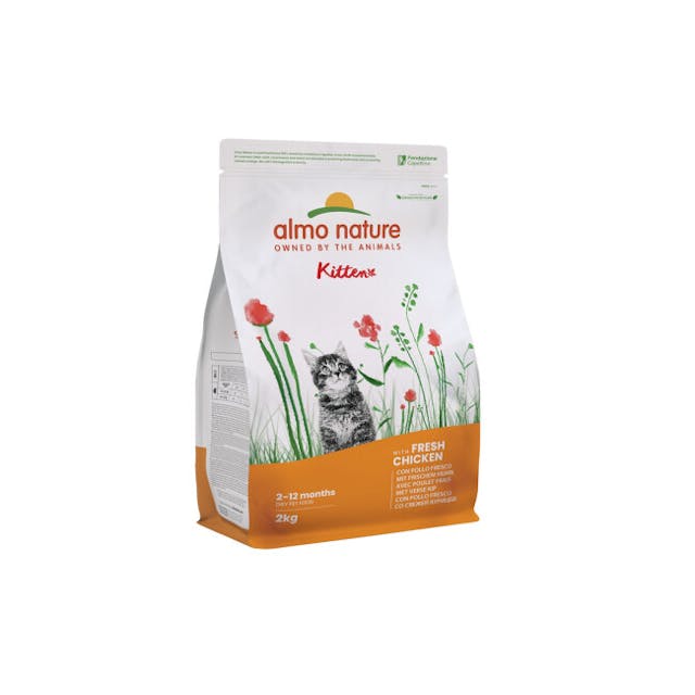 Croquettes Almo Nature Holistic Kitten pour chaton au poulet et riz