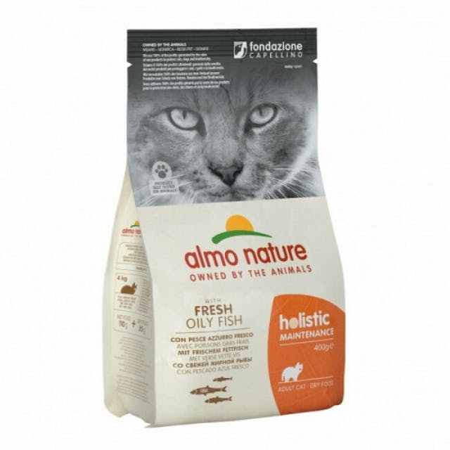 Croquettes Almo Nature Holistic pour chat adulte poisson blanc et riz