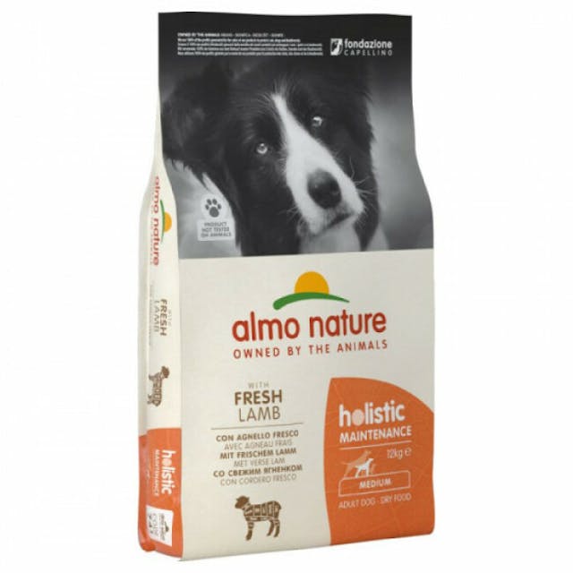 Croquettes Almo Nature Holistic pour chien adulte taille moyenne Sac 12 kg