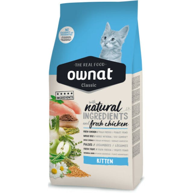 Croquettes Ownat Classic Kitten pour chaton