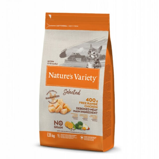 Croquettes pour chaton Nature's Variety Selected Kitten No Grain