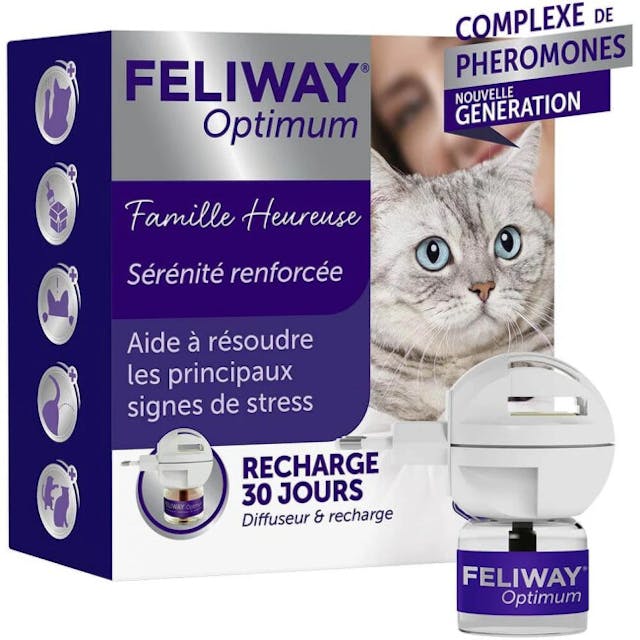 Diffuseur de phéromones FELIWAY Optimum Kit Complet pour chat