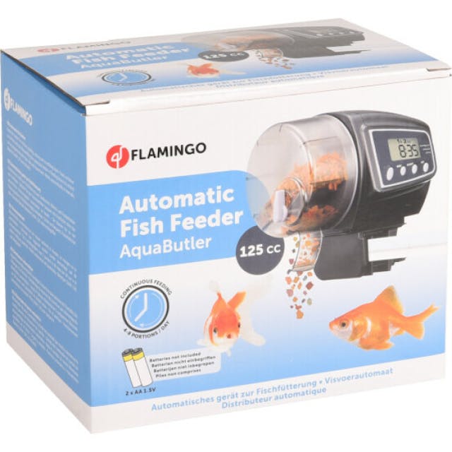 Distributeur automatique de nourriture pour poissons Flamingo