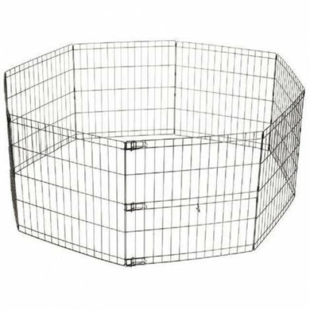 Enclos métal pliable pour chiot 62 cm x 66 cm M-Pets