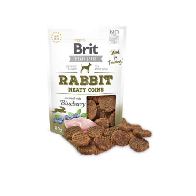 Friandises Brit Jerky Meaty en forme de pièces