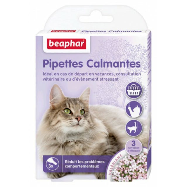 Pipettes calmantes pour chat à base de Valériane