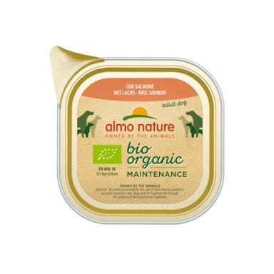 Pâtée Almo Nature Bio Organic Maintenance pour chien - Lot de 4 Barquettes 100 g