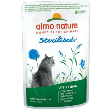 Pâtée Almo Nature Holistic Sterilised pour chat stérilisé - Lot de 5 Pochons 70 g