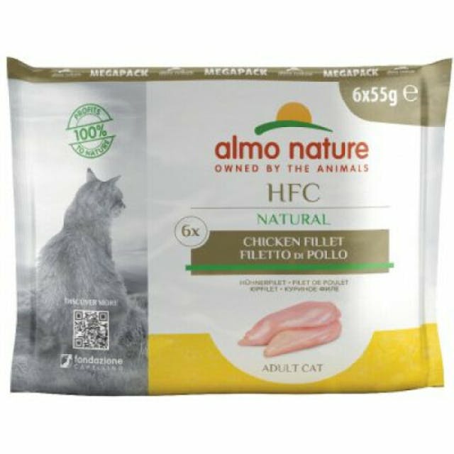 Pâtée pour chat Almo Nature HFC Natural - Multipack 6 pochons x 55 g