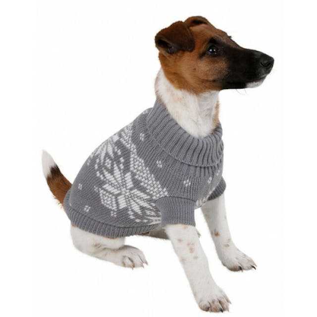 Pullover pour chien Lillehammer Gris Blanc Kerbl