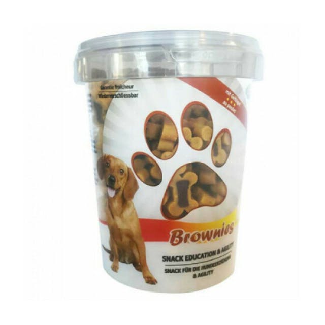 Seau de friandises Brownies saveur poulet pour chien