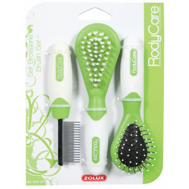 Set de 3 brosses RodyCare Zolux pour rongeurs