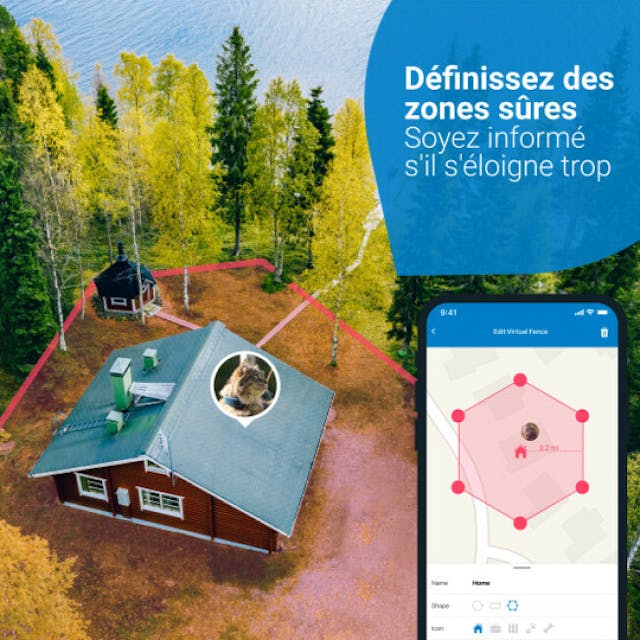 Traceur GPS CAT4 Tractive avec suivi d'activité pour chat