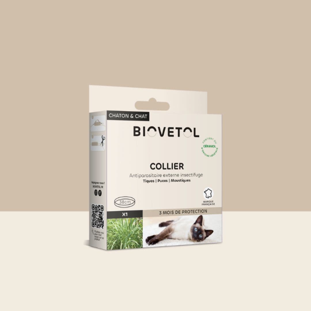 Collier insectifuge pour chat Biovetol