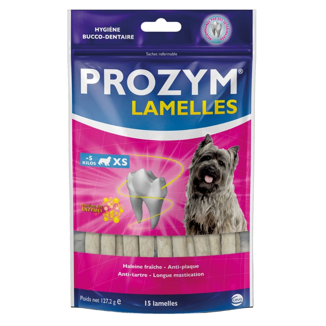 Lamelles à mâcher pour chien Prozym bucco-dentaire
