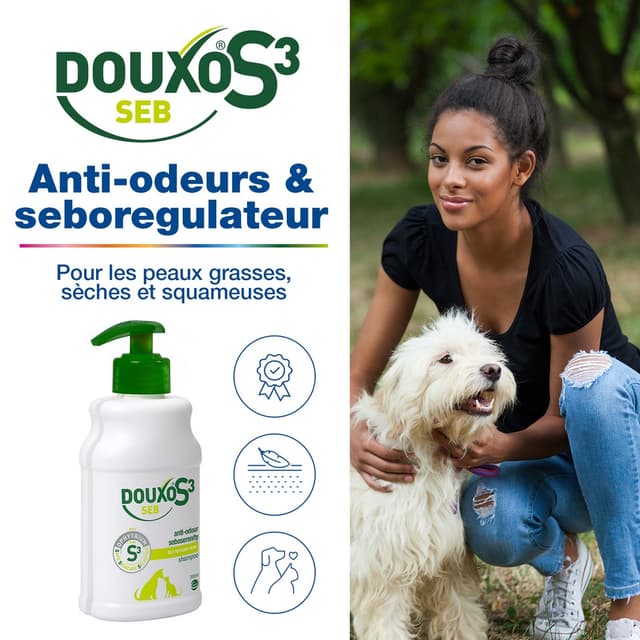 Shampooing Douxo S3 Séborrhée pour chien et chat