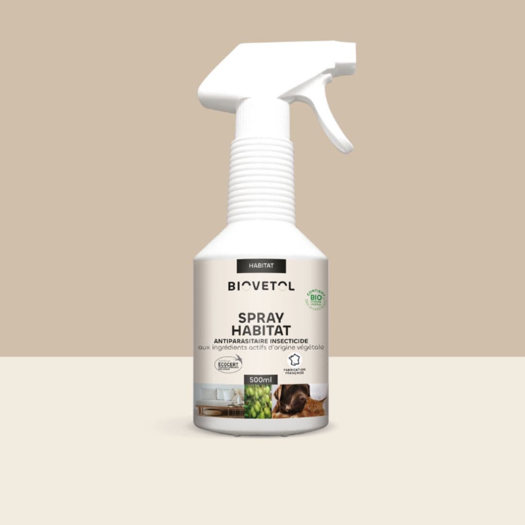 Spray antiparasitaire pour l'habitat Biovetol