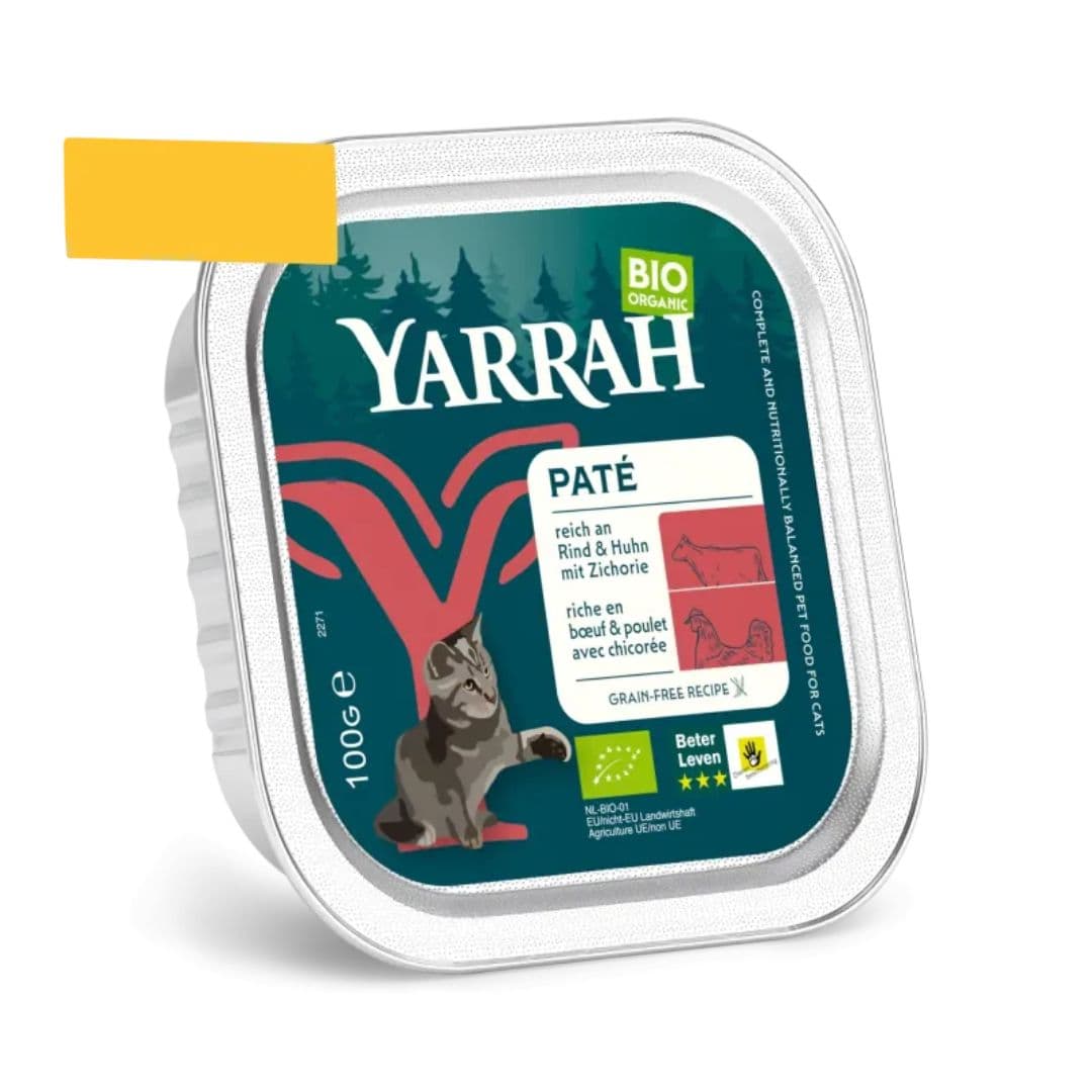 Yarrah BIO - Pâtée pour chat - Barquette 100 g