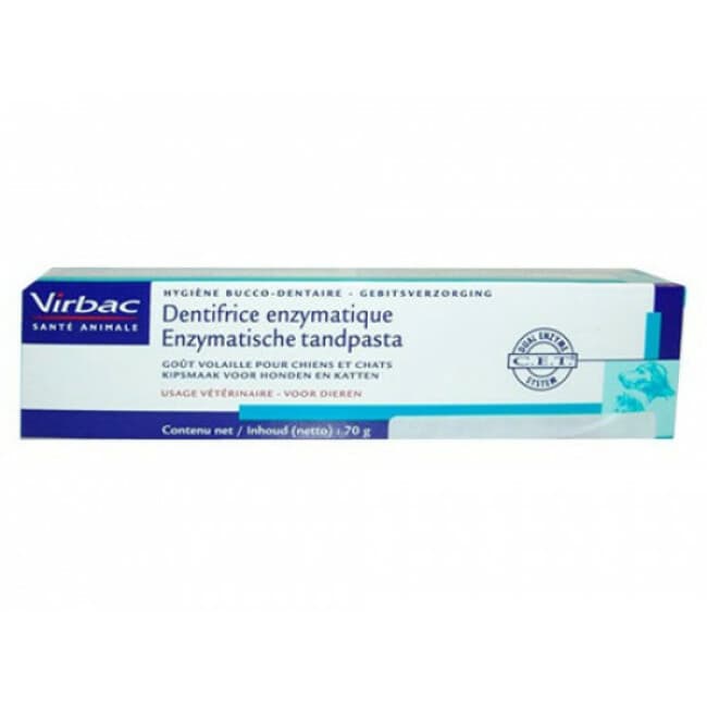 Dentifrice enzymatique soin dentaire Virbac pour chiens et chats