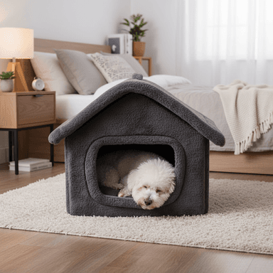 Maison daily en fourrure pour petit chien et chat