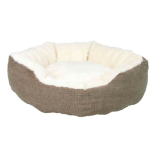 Panier en tissu marron et blanc Yuma Trixie