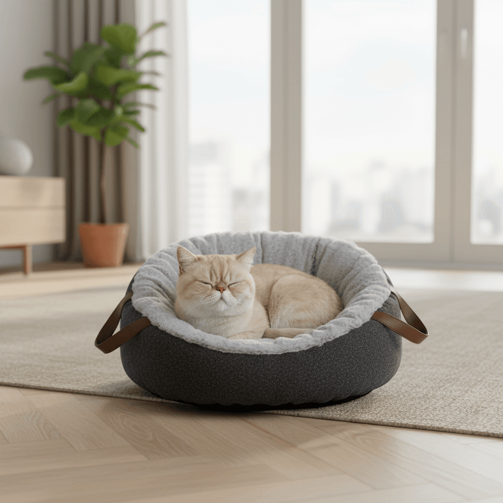 Panier Pofa Flamingo pour chat