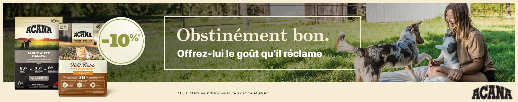 -10% sur toute la marque ACANA