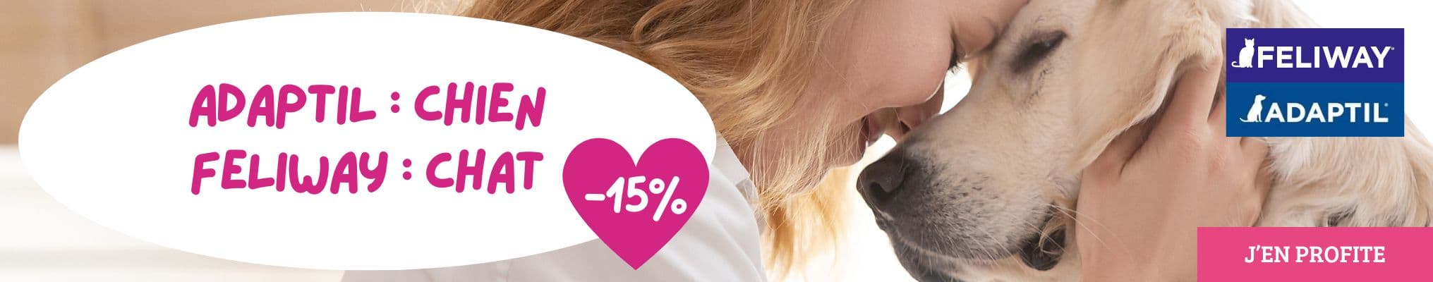 Départ en vacances : ADAPTIL et FELIWAY - 15% de réduction !