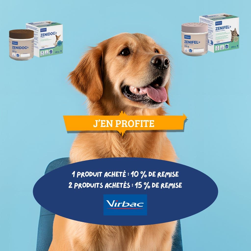 Virbac : Virbac Zenifel pour chat - Gel diffuseur apaisant - 2 mois et Virbac Zenidog - Gel diffuseur apaisant - 2 mois